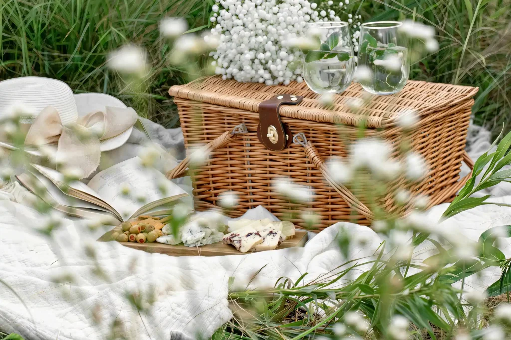 Picnic setup at Wren's Hollow - Homes for rent in Pooler, GA