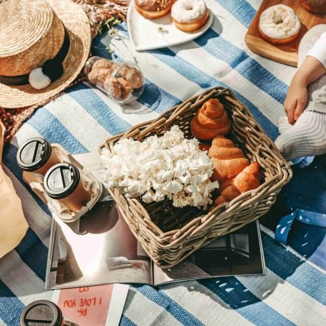 lifestyle picnic at Wrens Hollow townhomes in Pooler, GA